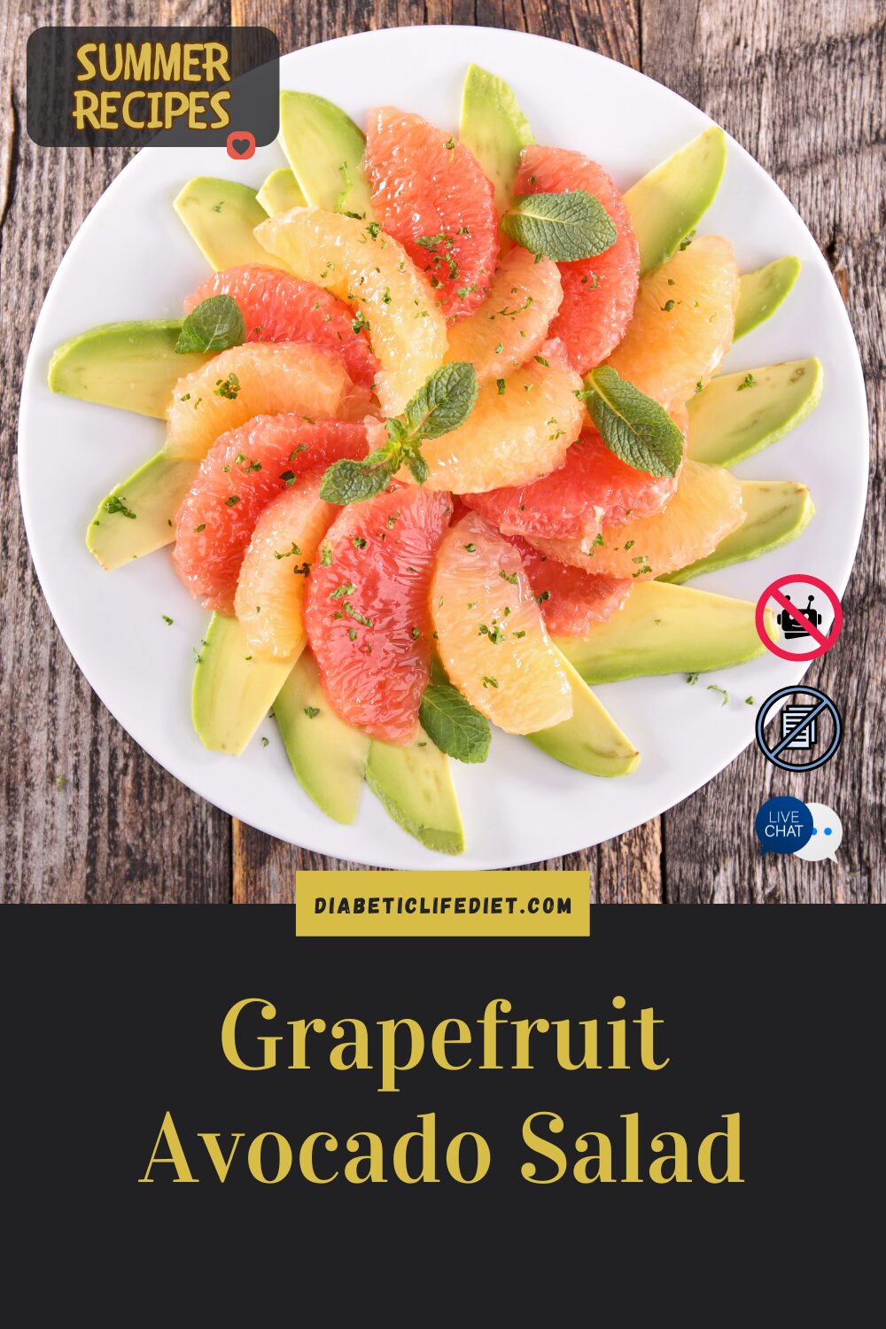 Grapefruit Avocado Salad