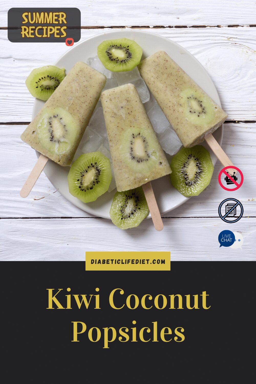 Kiwi Coconut Popsicles