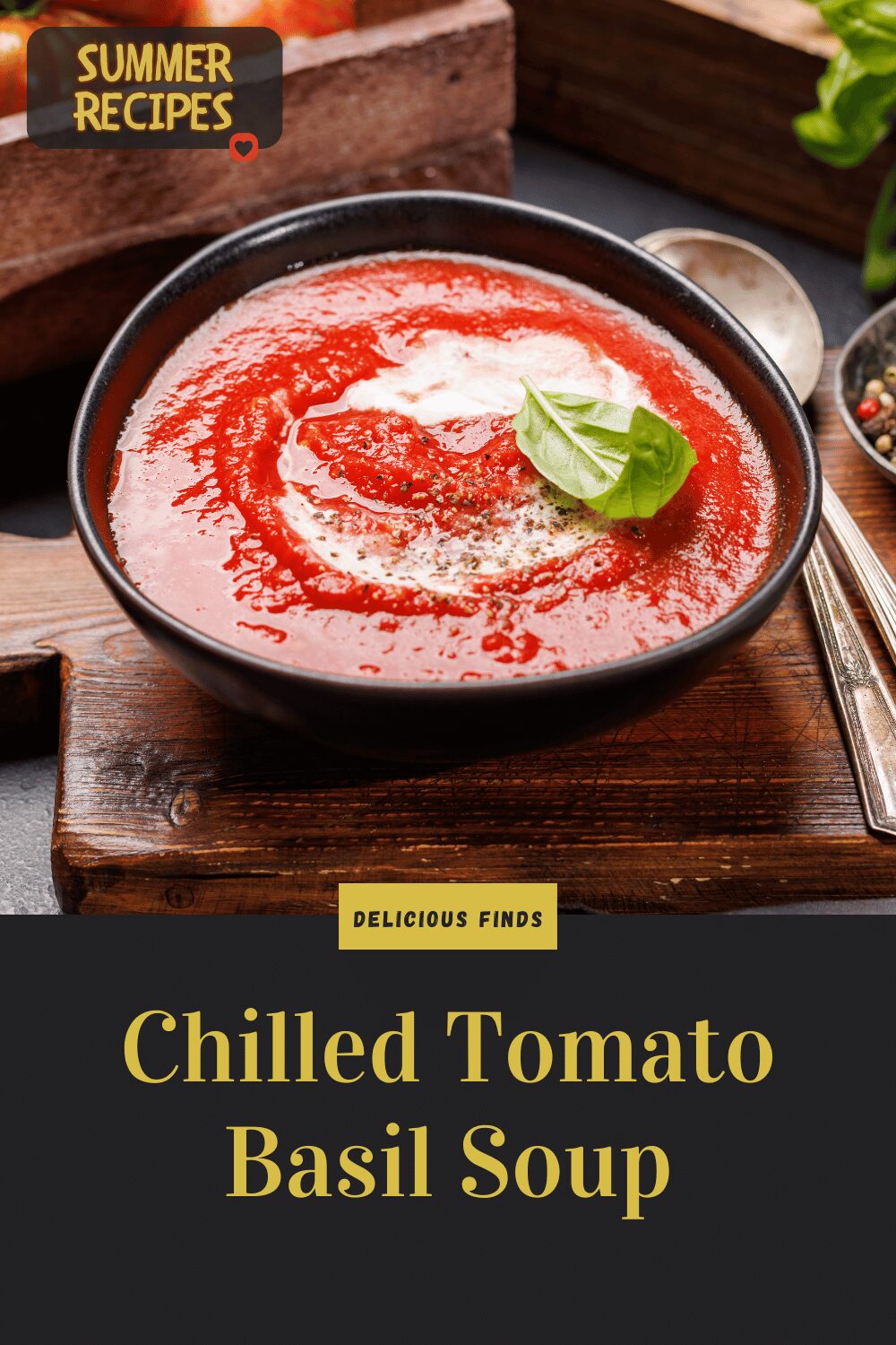 Chilled Tomato Basil Soup