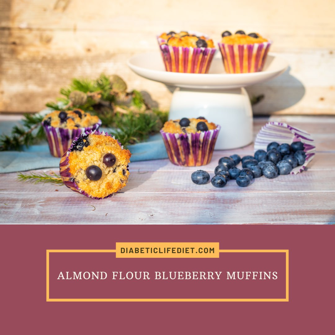 Almond Flour Blueberry Muffins
