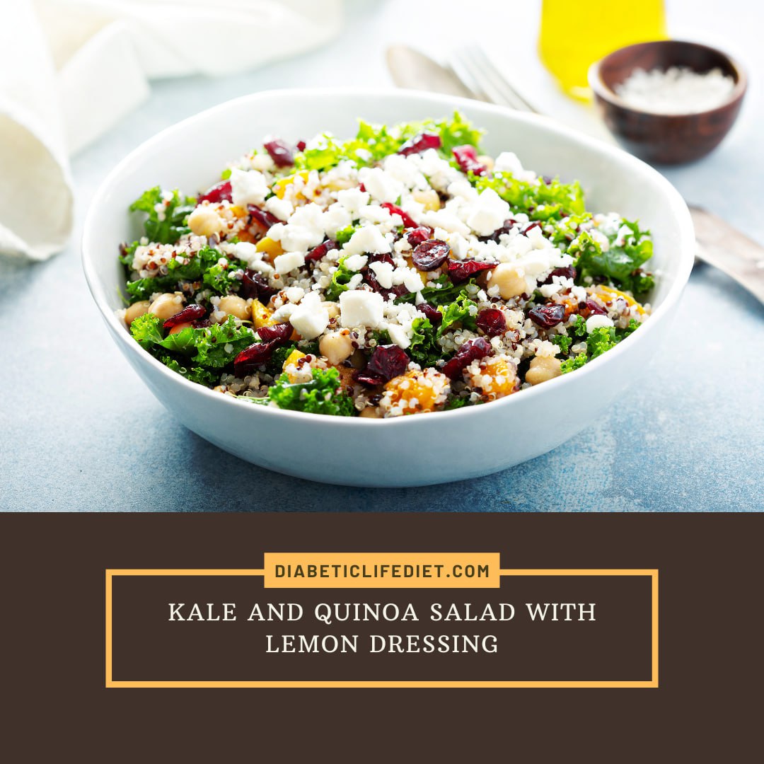 Kale and Quinoa Salad with Lemon Dressing